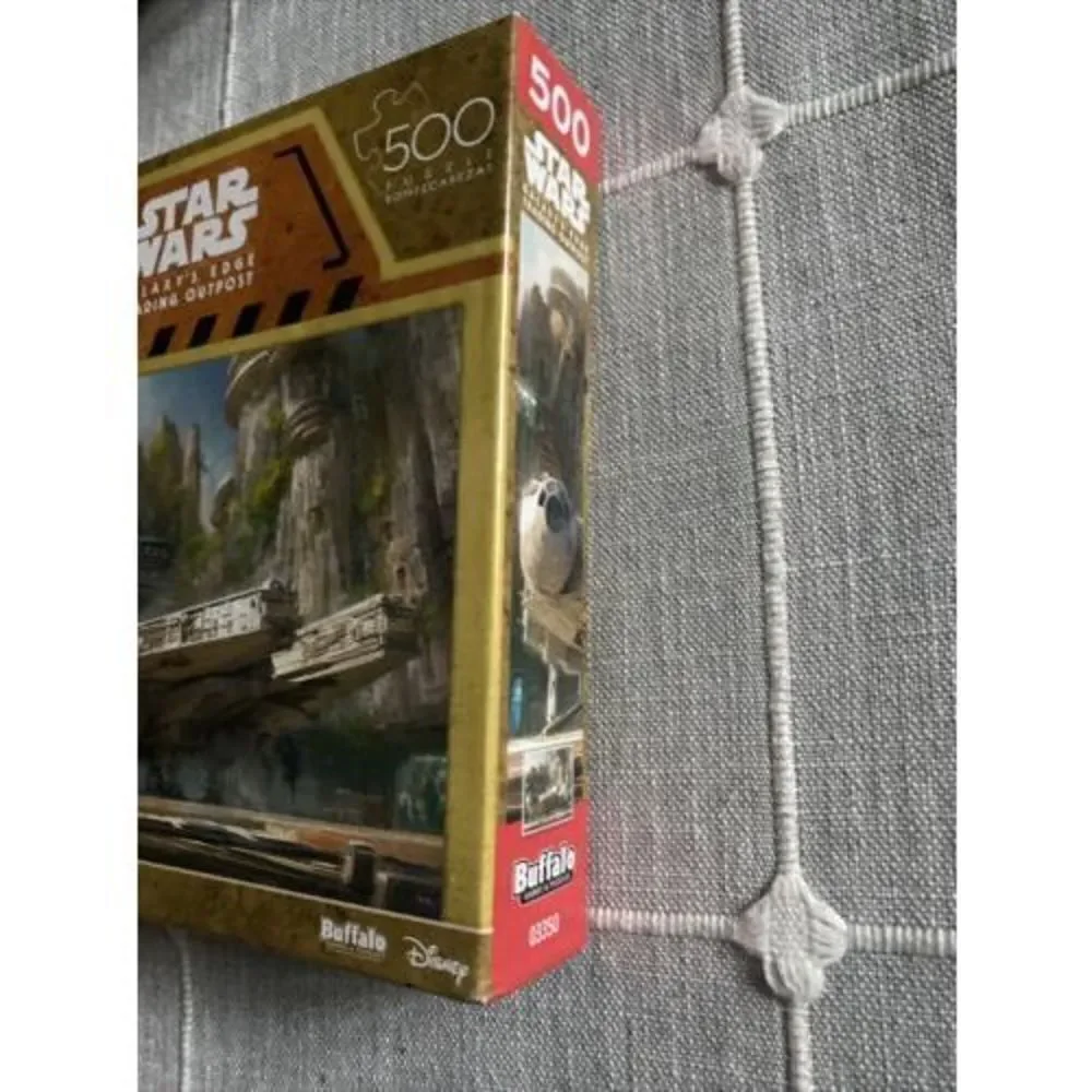 Star Wars Galaxy's Edge Trading Post 500 Piece Jigsaw Puzzle Buffalo Games NEW